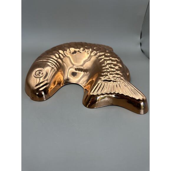 Vintage Copper Koi Fish Cake Jello Mold from Korea - Picture 3 of 6